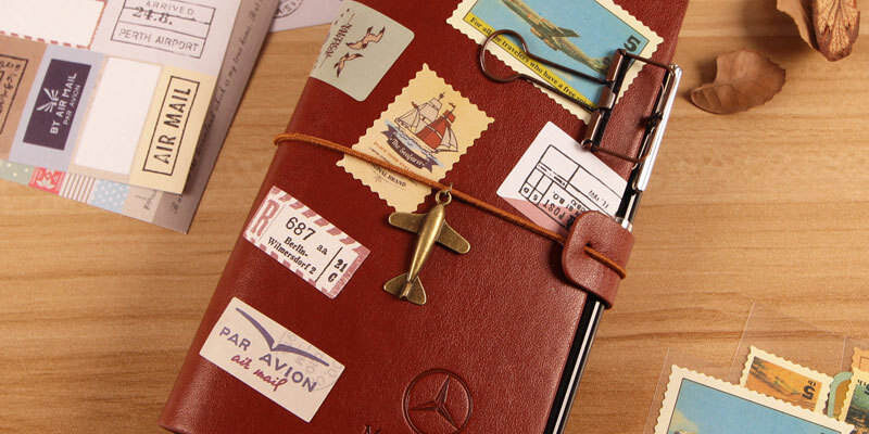 Vintage minimalist leather notebook manufacturer supply