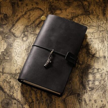 Vintage minimalist leather notebook manufacturer supply