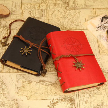 Vintage travel leather notebook supplier for global buyers