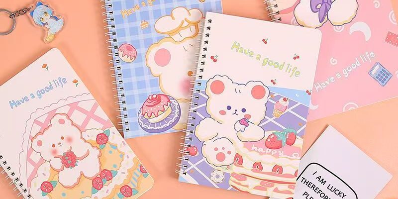 A5 thick cartoon classmate notebook with cute design