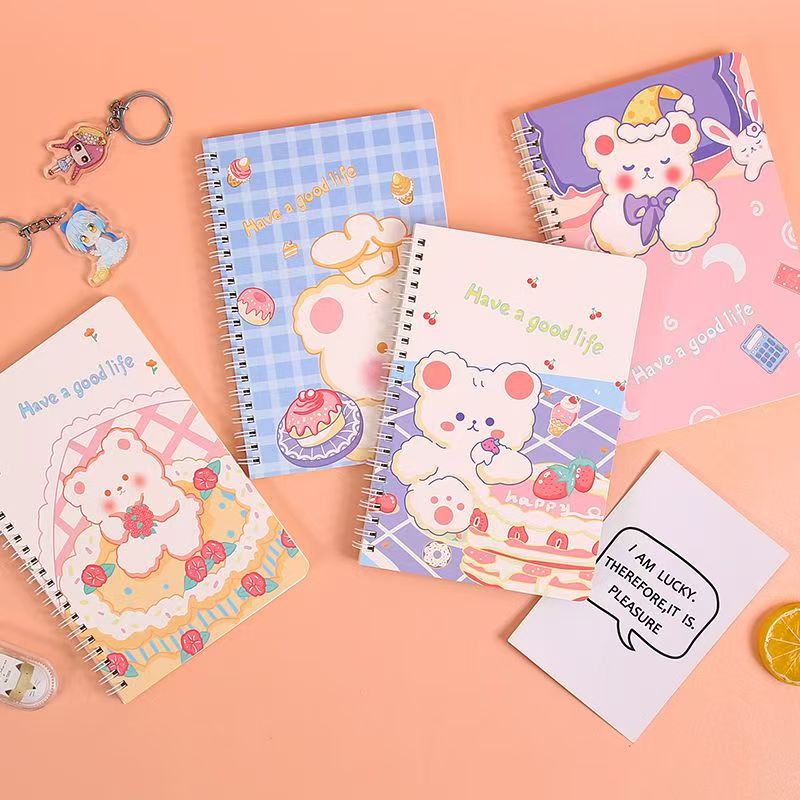 A5 thick cartoon classmate notebook with cute design