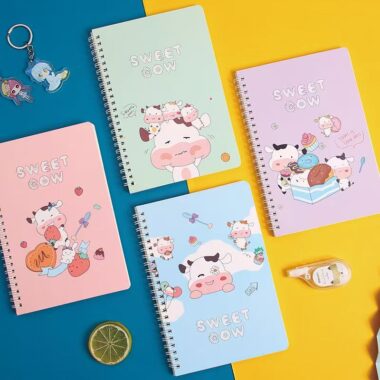 A5 thick cartoon classmate notebook with cute design