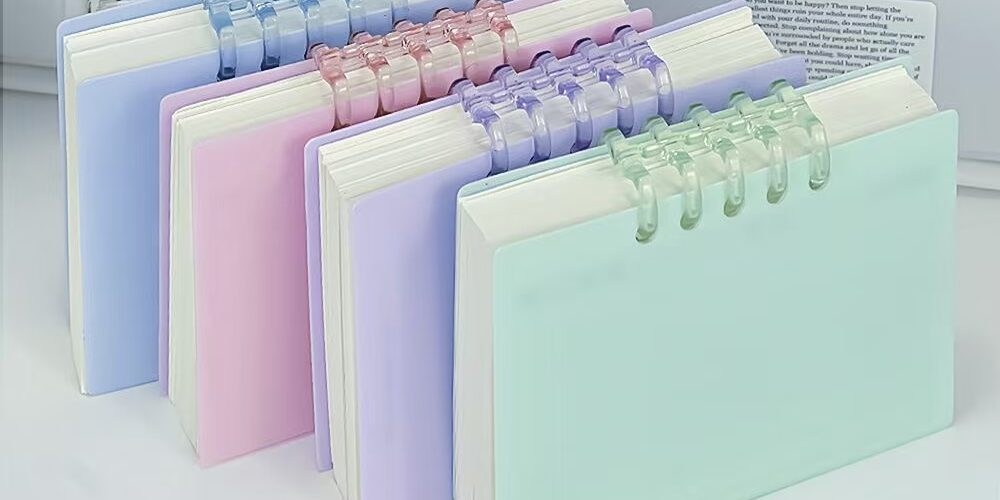 A7 fresh solid color portable notepad