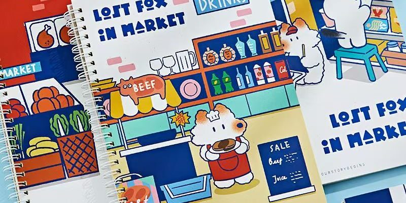 B5 cute cartoon classmate notebook with colorful cover