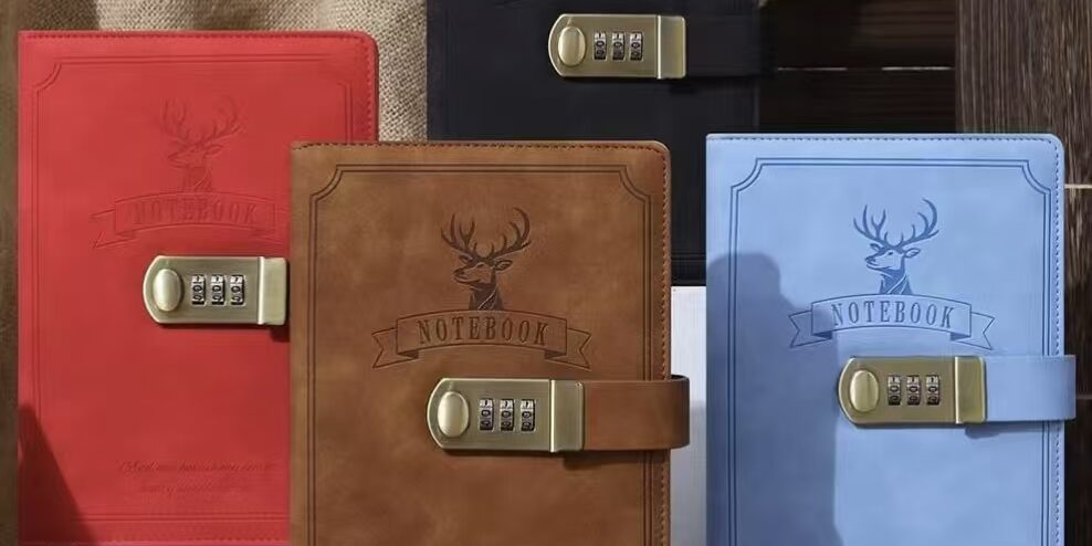 Deer head lock thickened creative password diary