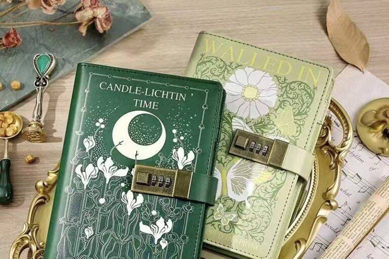 Creative Password Lock Literary Diary & Journal (5) Minimalist literary diary with password lock