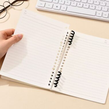 Cute cat and dog A5 detachable spiral notebook