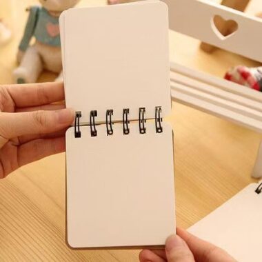 Cute mustache spiral pocket notepad