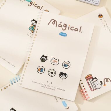 Detachable cute cat high-aesthetic classmate notebook