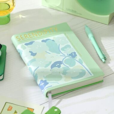 European vintage fresh hardcover classmate notebook