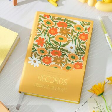 European vintage fresh hardcover classmate notebook