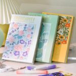 European vintage fresh hardcover classmate notebook