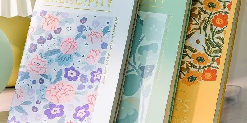 European vintage fresh hardcover classmate notebook