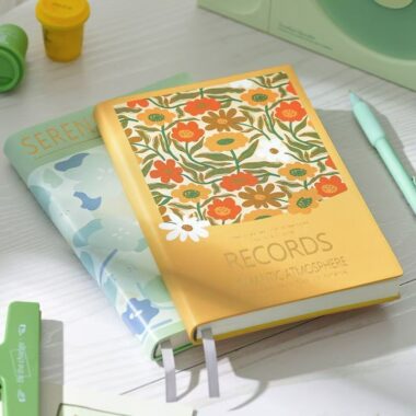 European vintage fresh hardcover classmate notebook