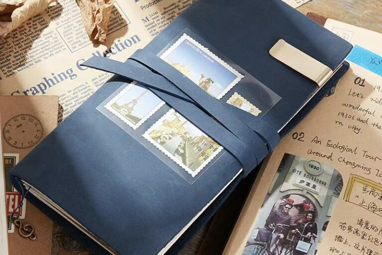 Genuine Leather Travel Notebook (8) Genuine leather travel notebook for custom business orders
