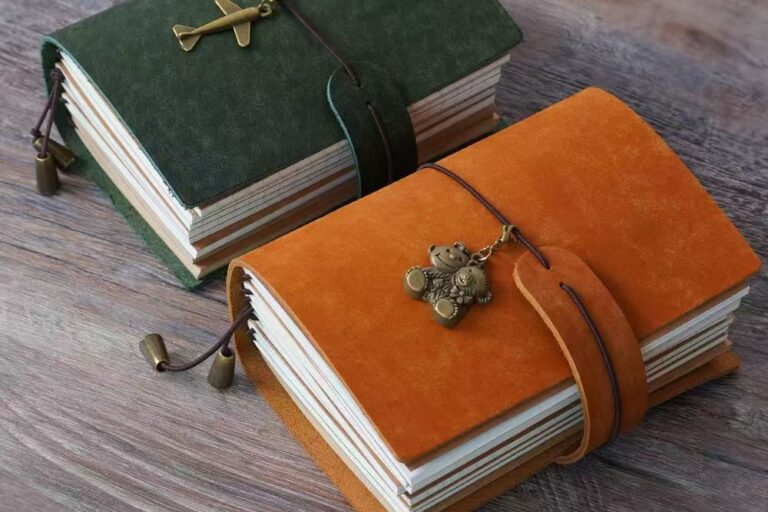 Luxury Removable Genuine Leather Notebook (5) Luxury removable genuine leather notebook for corporate custom orders