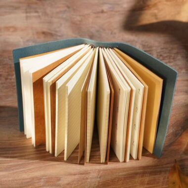 Luxury removable genuine leather notebook for corporate custom orders