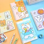 Minimal cute A5 spiral notebook for students