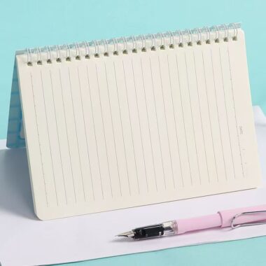 Minimal cute A5 spiral notebook for students