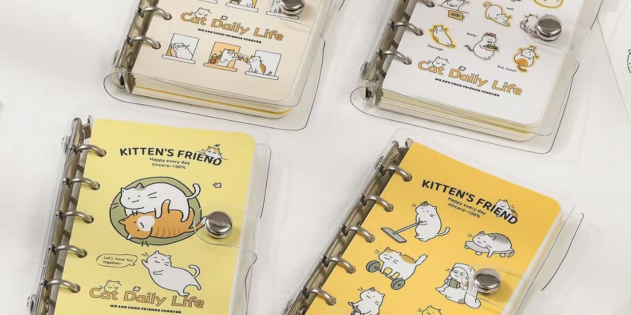 Cute transparent M5 detachable portable notepad