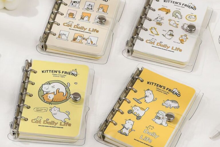 Transparent M5 Detachable Cat Notepad (2) Cute transparent M5 detachable portable notepad
