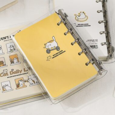 Cute transparent M5 detachable portable notepad