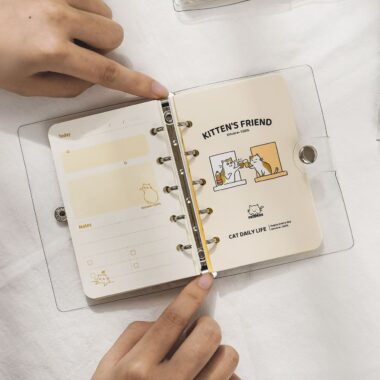 Cute transparent M5 detachable portable notepad