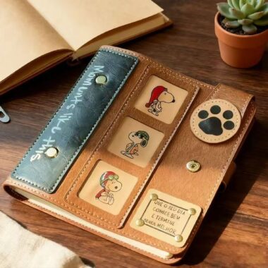 Portable A7 Snoopy vintage diary with cute cover