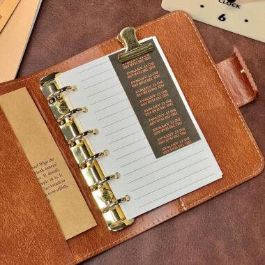 Portable A7 Snoopy vintage diary with cute cover