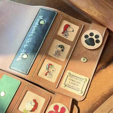 Portable A7 Snoopy vintage diary with cute cover
