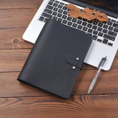 Vintage genuine leather notebook for custom branding