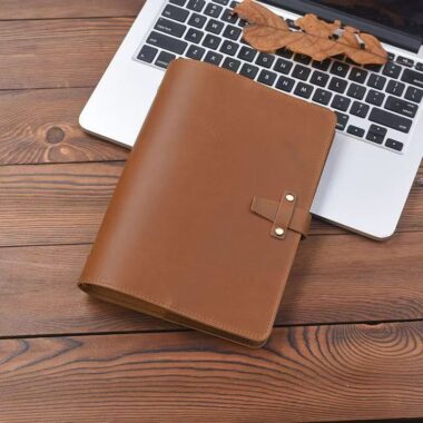 Vintage genuine leather notebook for custom branding