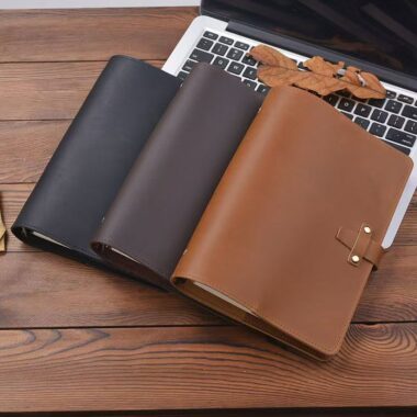 Vintage genuine leather notebook for custom branding