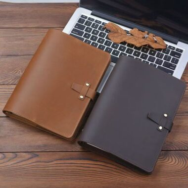 Vintage genuine leather notebook for custom branding