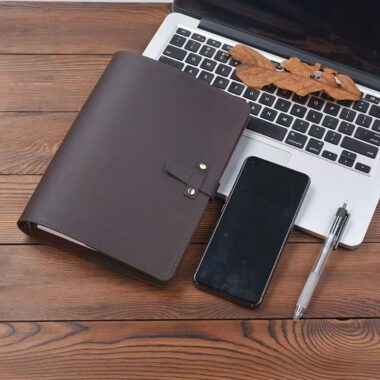 Vintage genuine leather notebook for custom branding