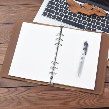 Vintage genuine leather notebook for custom branding