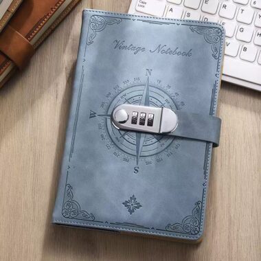 Vintage thickened password diary with classic cover