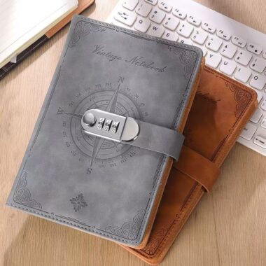 Vintage thickened password diary with classic cover