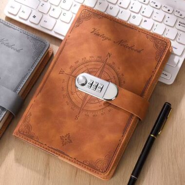 Vintage thickened password diary with classic cover