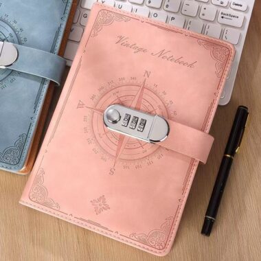 Vintage thickened password diary with classic cover
