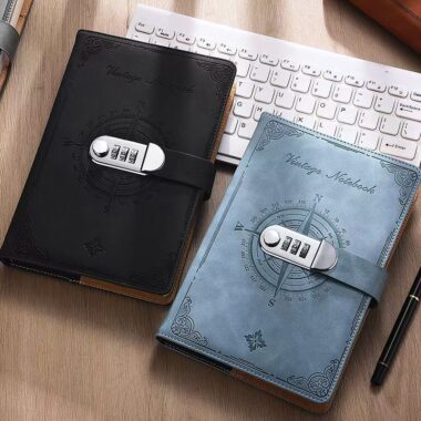 Vintage thickened password diary with classic cover