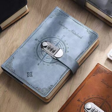 Vintage thickened password diary with classic cover