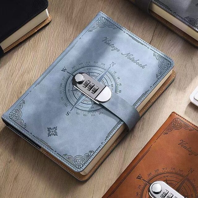 Vintage thickened password diary with classic cover