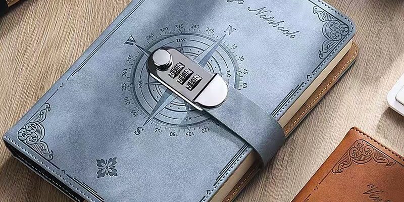 Vintage thickened password diary with classic cover