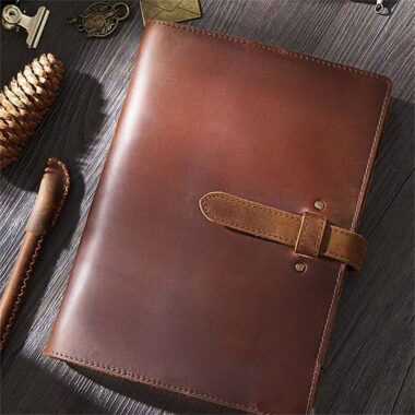 Vintage premium leather notebook for custom branding