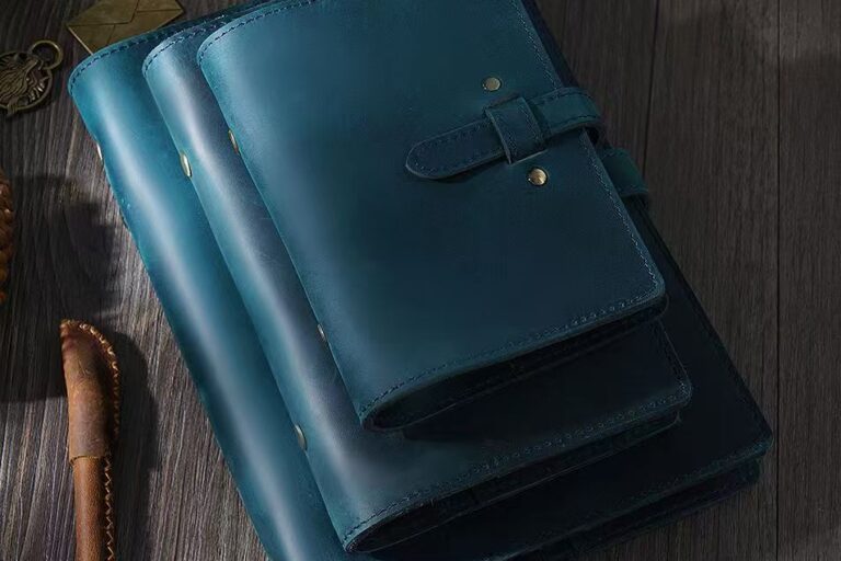 Vintage Premium Leather Notebook (4) Vintage premium leather notebook for custom branding