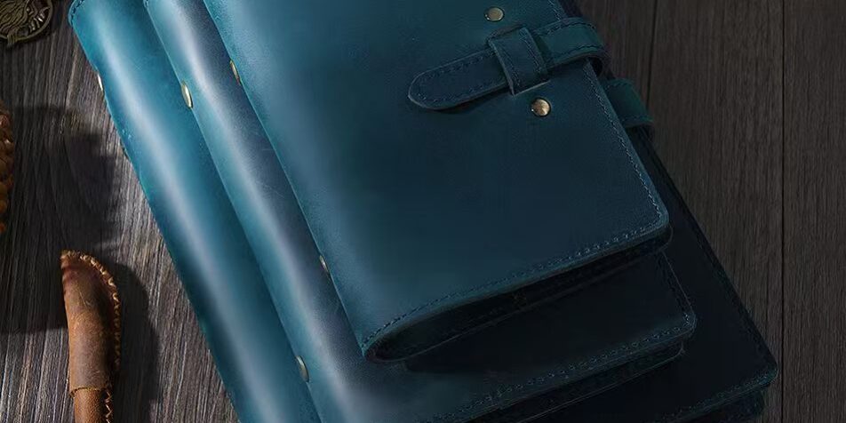 Vintage premium leather notebook for custom branding