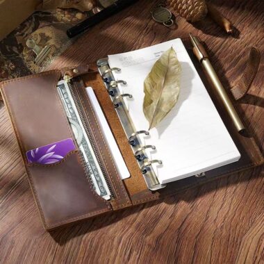 Vintage premium leather notebook for custom branding