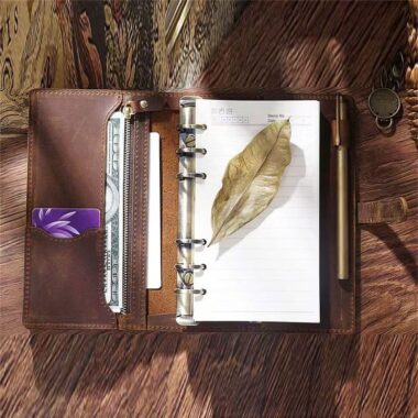 Vintage premium leather notebook for custom branding