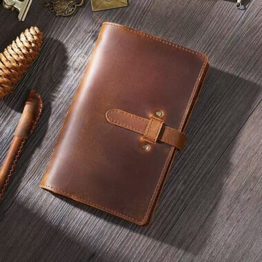 Vintage premium leather notebook for custom branding